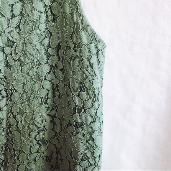 LALU Green Lace Button-Back Mini Dress - Picture 9 of 13
